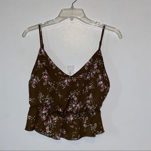 Floral crop blouse